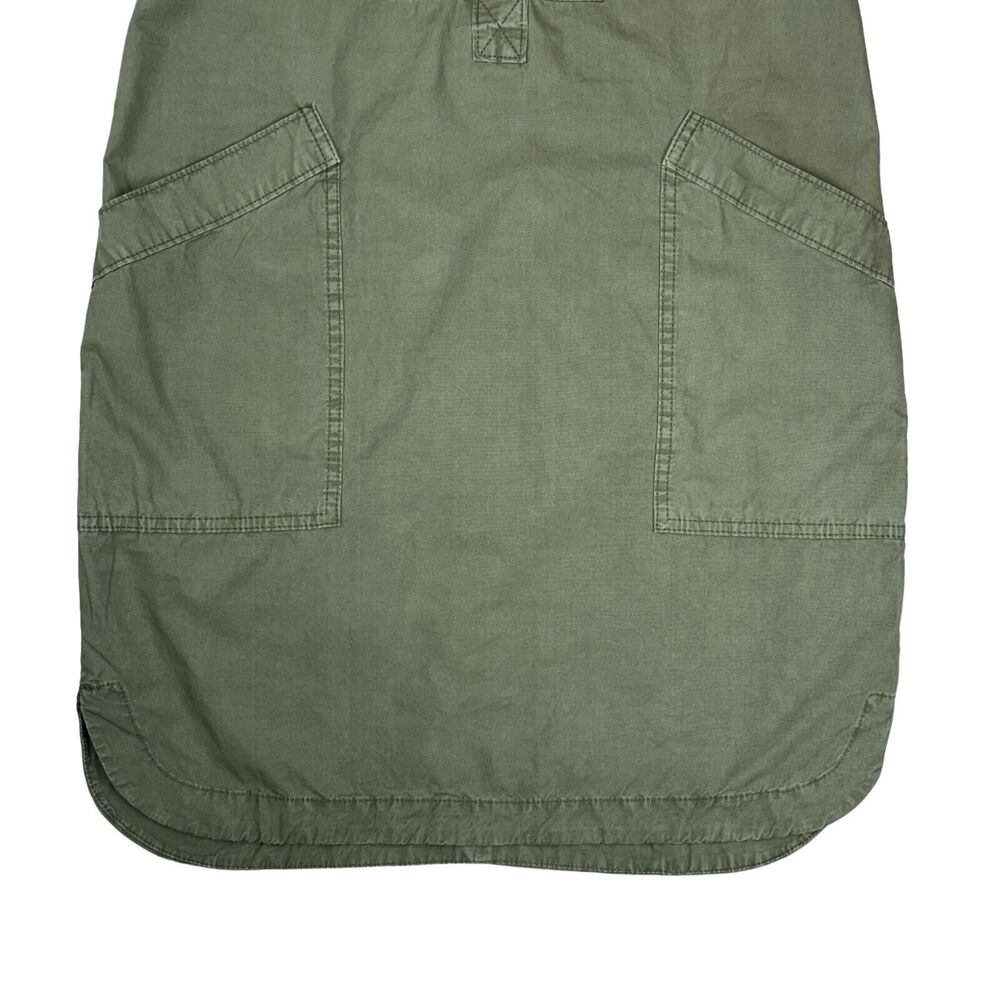NWT J Crew Women’s Sz 2 Green Cap Sleeve‎ Cargo Shirt Dress. Pockets. Military - Picture 7 of 12